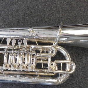 The O'Malley 5 Rotary Valve F Tuba (4 + 1) Silver plated