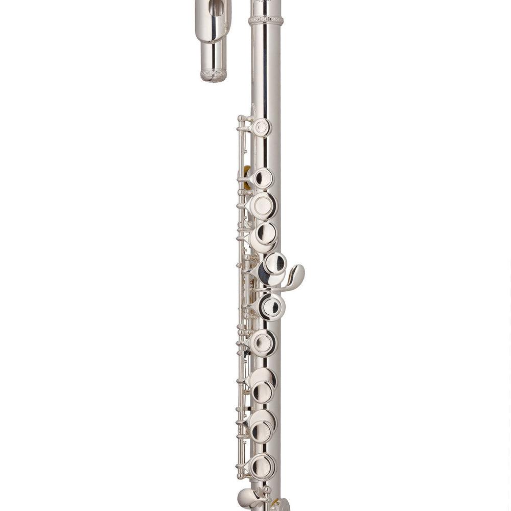 A John Packer 'Kinder' beginner flute with a curved head joint