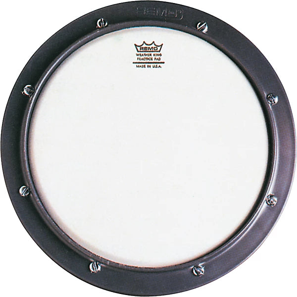 thumbnail image 2 of 12-Inch Silent Drum Practice Pad With Wooden Base And Steel 2 of 13