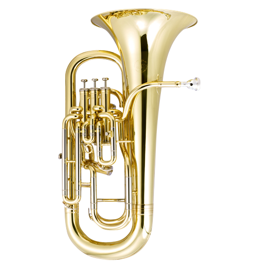John Packer JP274 Euphonium with gold lacquer finish, 4-valve compensating system and 11-inch bell