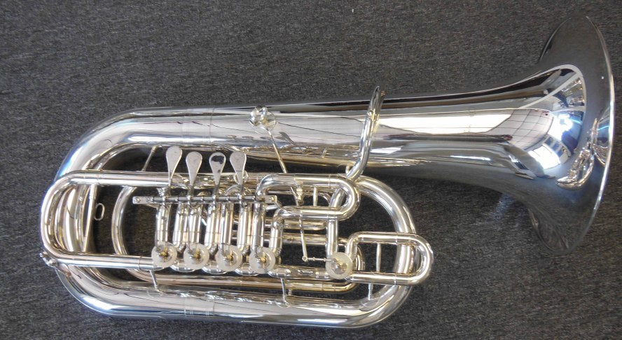 The O Malley 5 Rotary Valve F Tuba 4 1 Silver plated from O